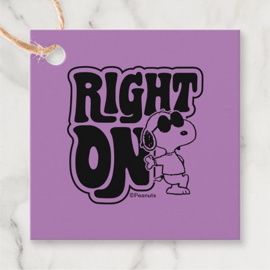 Joe Cool - Richtig Geschenkanhänger (Vorderseite)