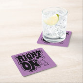 Joe Cool - Richtig Rechteckiger Pappuntersetzer (Vor Ort)