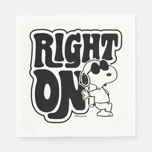 Joe Cool - Richtig Serviette (Vorderseite)