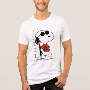 Joe Cool Snoopy T-Shirt Design Cooles Cartoon Tri-Blend Shirt
