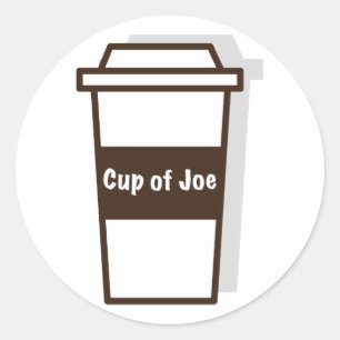 Joe-Cup Runder Aufkleber