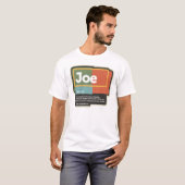 Joe Definition Funny Name Joe T-Shirt (Vorne ganz)