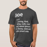 JOE Definition Personalisiert Name Funny Birthday T-Shirt<br><div class="desc">JOE Definition Personalisiert Name Funny Geburtstag . Karo unseren Geburtstag mit Shirt für das Beste in einzigartigen oder maßgeschneiderten,  handgefertigten Stücken aus unseren Geschäften.</div>