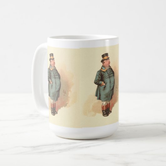 Joe (Der fette Junge) Kyd, Dickens The Pickwick Pa Kaffeetasse (Vorderseite Links)