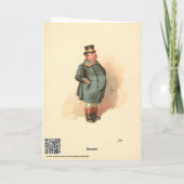 Joe (Der fette Junge) Kyd, Dickens The Pickwick Pa Karte (Rückseite)