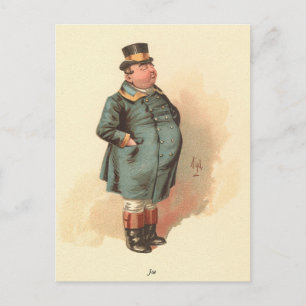 Joe (Der fette Junge) Kyd, Dickens The Pickwick Pa Postkarte