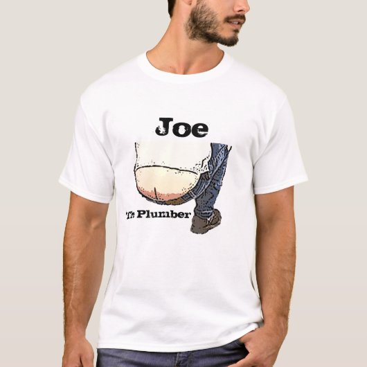 Joe der Klempner ButtCrack T - Shirt (Vorderseite)