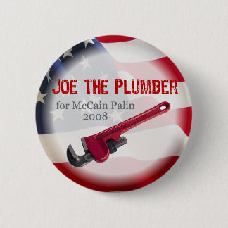 Joe der Klempner für McCain Knopf Button
