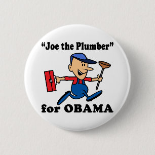Joe der Klempner für Obama Button