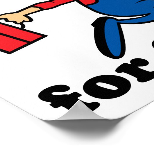 Joe der Klempner für Obama Poster (Ecke)