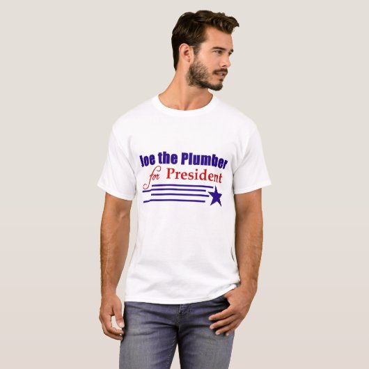 Joe der Klempner für Präsidenten T-Shirt (Vorne ganz)