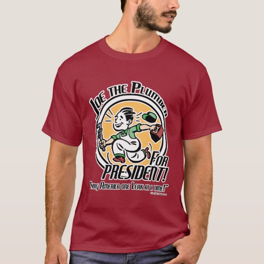 Joe der Klempner für Präsidenten! T-Shirt (Vorderseite)