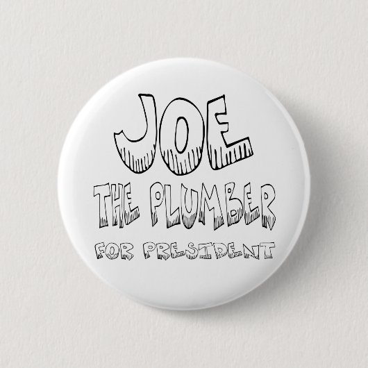 Joe der Klempner für pres - Knopf Button (Vorderseite)