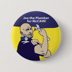 Joe der Klempner-Knopf Button