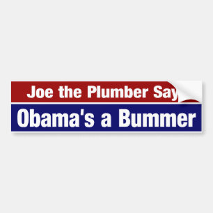 Joe der Klempner sagt Obamas eine Enttäuschung Autoaufkleber