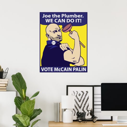 Joe, der Klempner, wir können es. Poster (Heimbüro)