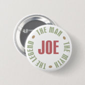 Joe der Mann der Mythos die Button (Vorne & Hinten)