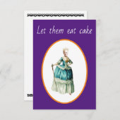 Joe Diadem sagt, Lass sie Kuchen essen Dankeskarte (Vorne/Hinten)