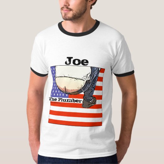 Joe die Klempner-amerikanische Flagge - Shirt (Vorderseite)