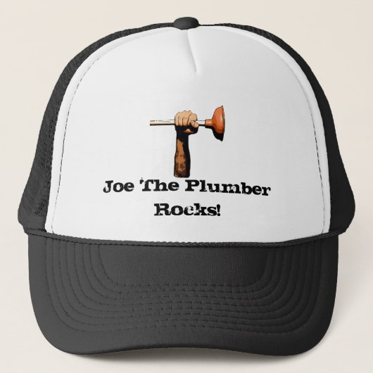 Joe die Klempner-Felsen! Truckerkappe (Vorderseite)