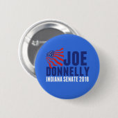 Joe Donnelly für Indiana Senat 2018 Button (Vorne & Hinten)