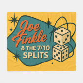 Joe Finkle & The 7/10 Splits Rockin' Blanket Fleecedecke (Vorderseite (Horizontal))