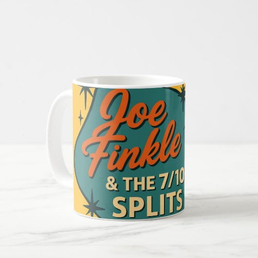 Joe Finkle & The 7/10 Splits Rockin' Coffee Mug Kaffeetasse (Vorderseite Links)