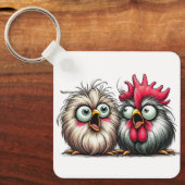 "Joe & Flo Baby Silkies" Aluminum Keychain Schlüsselanhänger (Vorderseite)