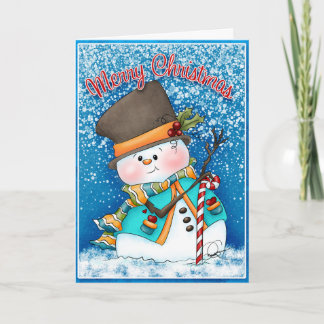 Joe Frost Snowman Weihnachtskarte Karte