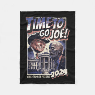 Joe Funny Pro Trump & amp: Zombie Biden 2024 Fleecedecke