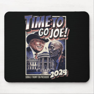 Joe Funny Pro Trump & amp: Zombie Biden 2024 Mousepad