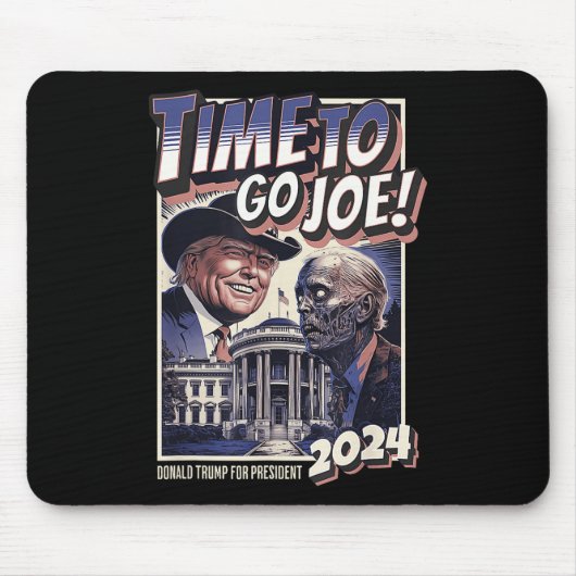 Joe Funny Pro Trump & amp: Zombie Biden 2024 Mousepad (Vorne)