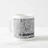 Joe Gande Tasse "A MUSICAL MIND" (Vorderseite Links)