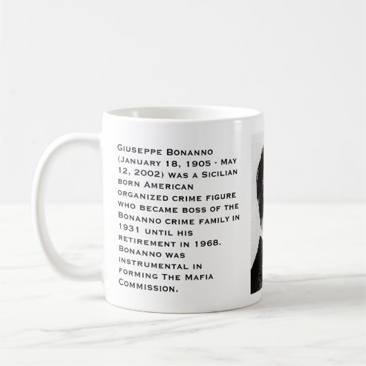 Joe, "Giuseppe" Bonanno Kaffeetasse (Links)