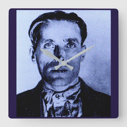 Joe Hill Quadratische Wanduhr (Vorderseite)