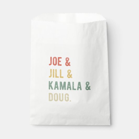Joe & Jill & Kamala & Doug I Geschenktütchen (Vorderseite)