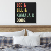 Joe & Jill & Kamala & Doug I Leinwanddruck (Insitu (Schlafzimmer))