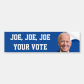 Joe, Joe, Joe Your Vote Autoaufkleber (Vorne)