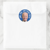 Joe, Joe, Joe Your Vote Runder Aufkleber (Tasche)