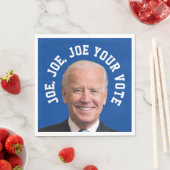 Joe, Joe, Joe Your Vote Serviette (Beispiel)