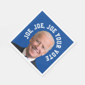 Joe, Joe, Joe Your Vote Serviette (Ecke)