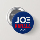 Joe Kamala 2024 - Bold Names Biden Harris Button (Vorne & Hinten)