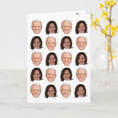 Joe & Kamala Celebration Karte (Gelbe Blume)