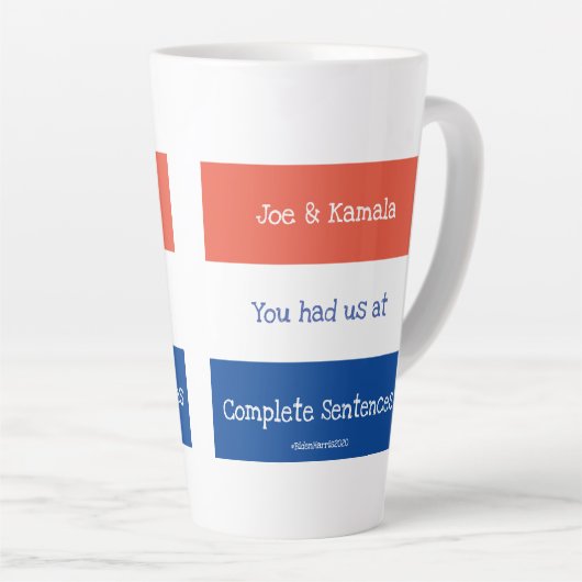 Joe & Kamala Tall Coffee Tasse (Rechte Ecke)