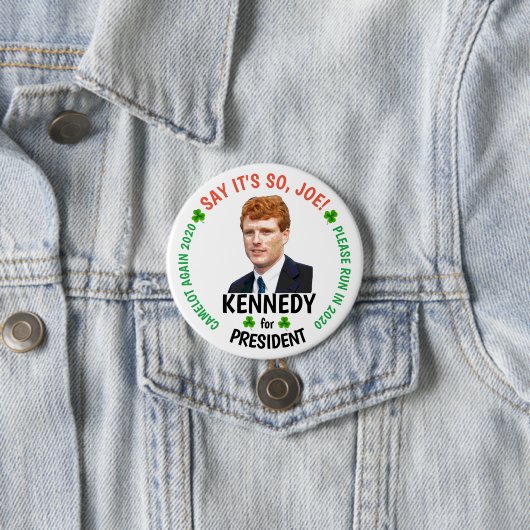 Joe Kennedy: Camelot 2020 Button (Beispiel)