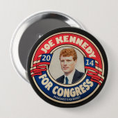 Joe Kennedy für den Kongress 2014 Button (Vorne & Hinten)
