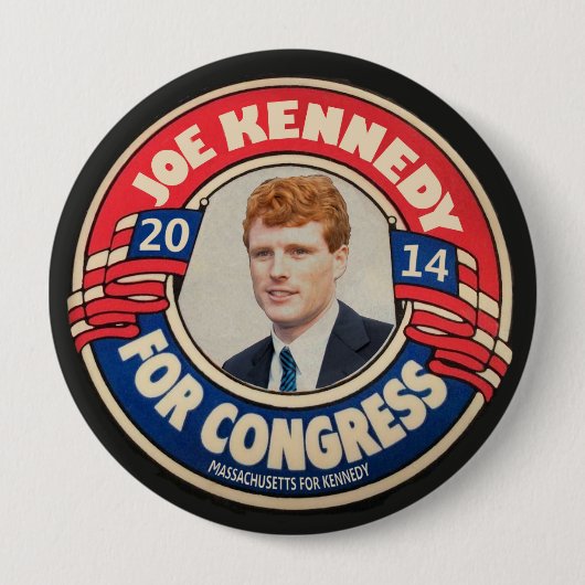Joe Kennedy für den Kongress 2014 Button (Vorderseite)