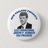 Joe Kennedy für Vizepräsidenten Button (Vorderseite)