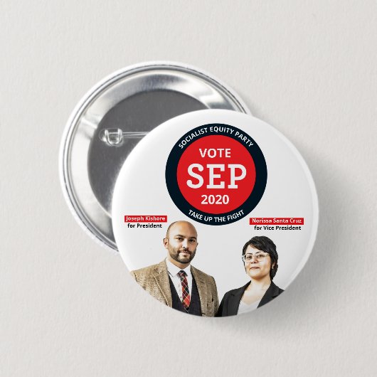 Joe Kishore for President Button (Vorne & Hinten)