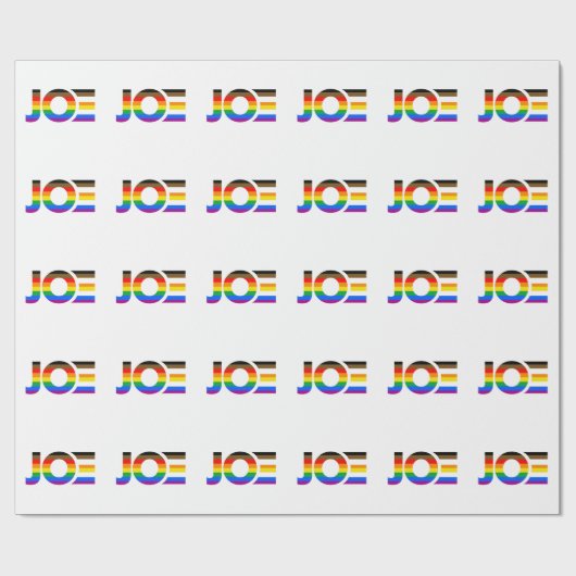 Joe LGBTQ inklusive Pride Flag Geschenkpapier (Flach)